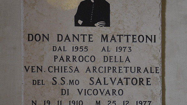 Epigrafe Don Matteoni Chiesa di San Sabino